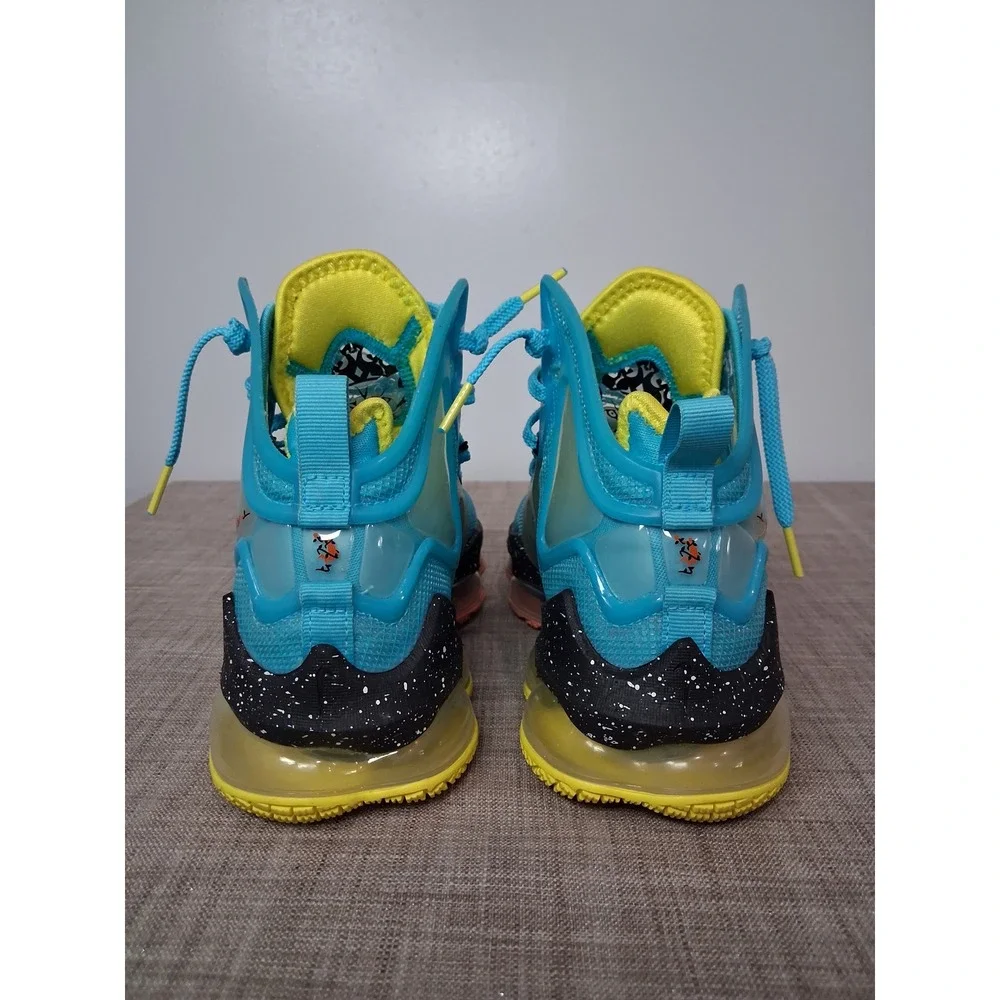 Nike LeBron 19 Christmas Polarized Blue DC9338-400 Mens 5.5 Basketball Shoes